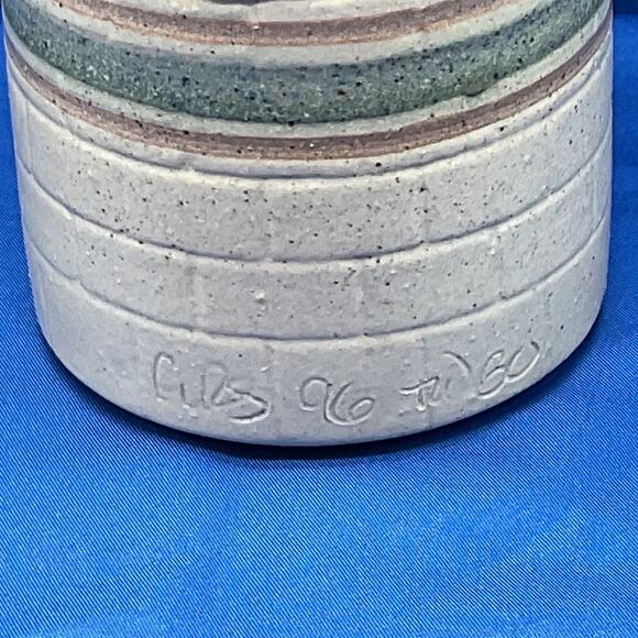 Vintage Gills Rock Stoneware Pottery Lighthouse Oil Lamp Light 8in - Picture 5 of 12